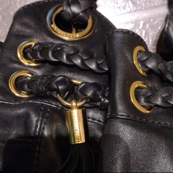 Michael kors Gold hardware braided tassel detailed leather shoulder bag - Picture 2 of 12